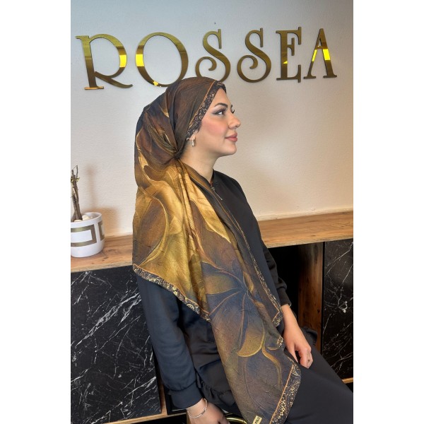 Desenli Bambu Şal 029K